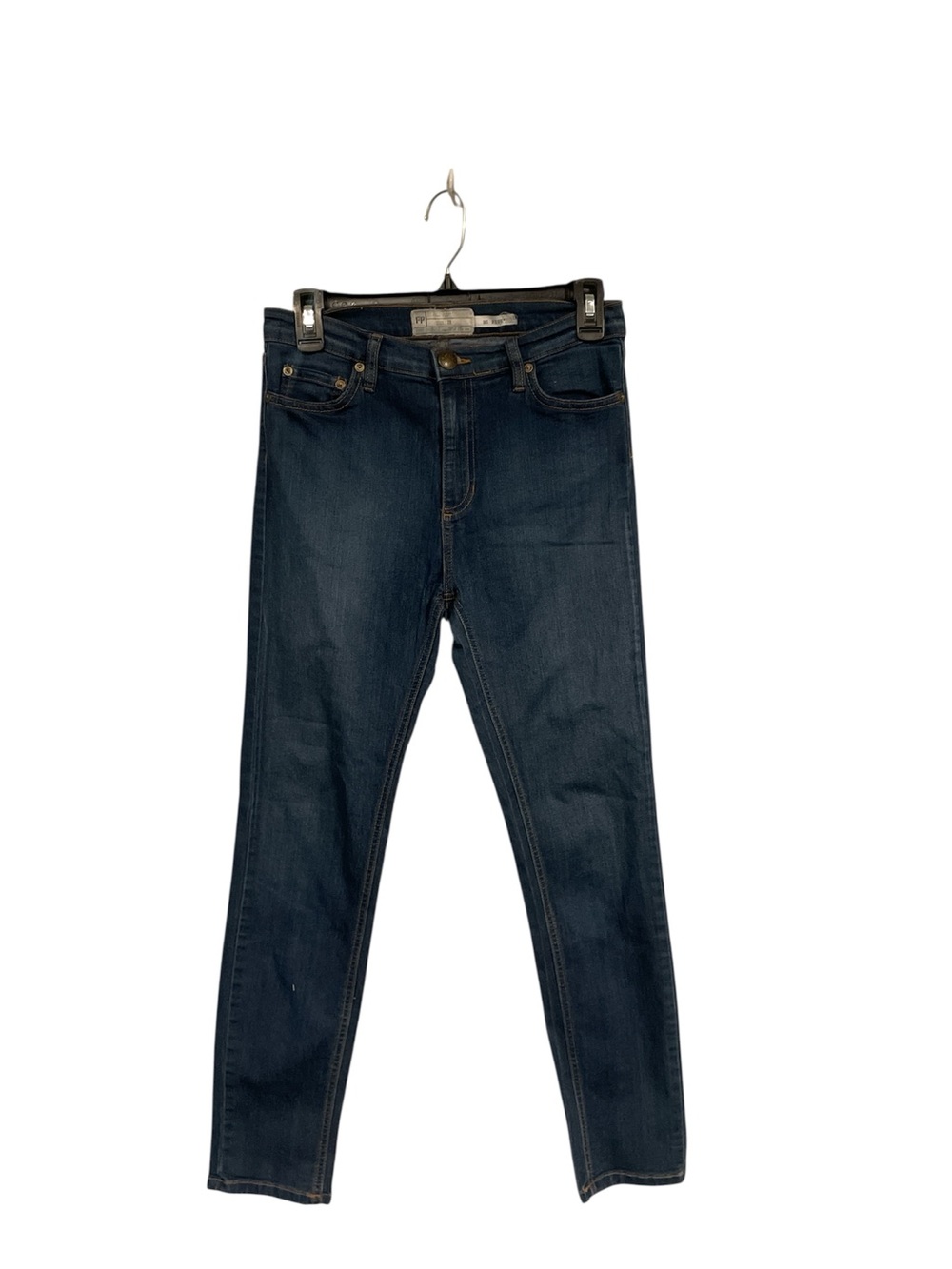 Free People hi-rise skinny jeans in a dark indigo wash size 28